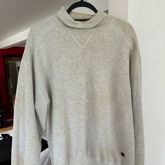 Vintage 80s 90s faded distressed worn Russell Athletic L.L. Bean crewneck - Picture 1 of 7